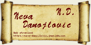 Neva Danojlović vizit kartica